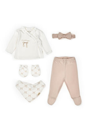 Bebek 5'li Set %100 Organic Pamuk Yenidoğan Serisi - CSY8173