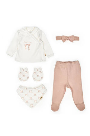 Bebek 5'li Set %100 Organic Pamuk Yenidoğan Serisi - CSY8174