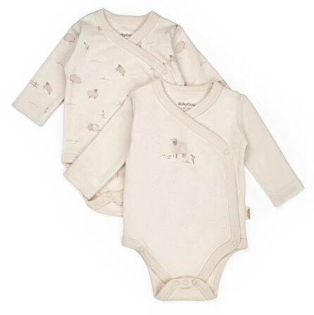 Bebek 2'li Kruvaze Body %100 Organik Pamuk, Bebek ve Yenidoğan Serisi - CSY8178