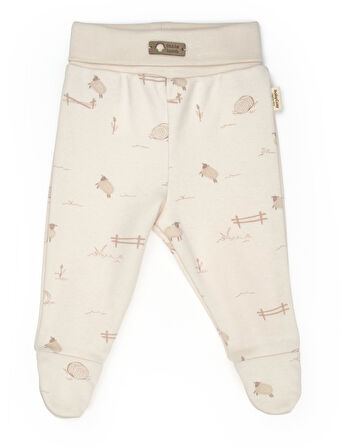 Bebek 2li Patikli Pantalon %100 Organik Pamuk , Bebek - Yenidoğan- csy8179