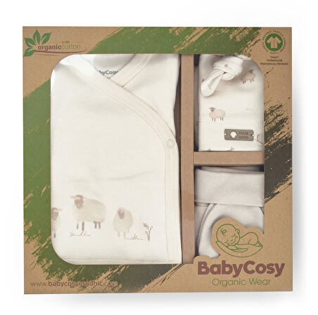 Bebek 5'li Set %100 Organic Pamuk Yenidoğan Serisi - CSY8189