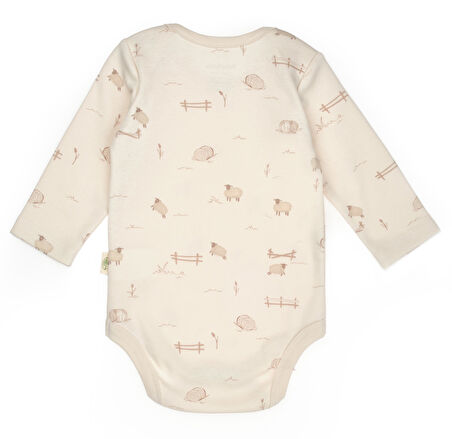 Bebek 2li Uzun Kollu Badi %100 Organik Pamuk, Bebek ve Yenidoğan Serisi - CSY8177