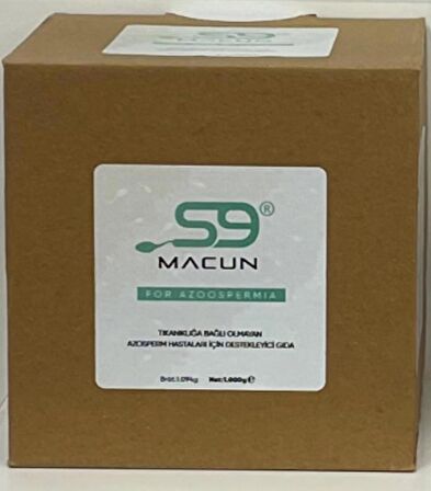 S9 MACUN for AZOOSPERMIA- 1.000 Gr. (For Men)