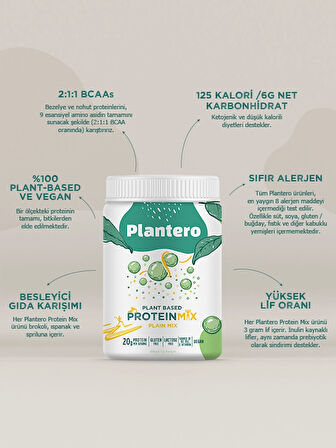 Plantero Plain Protein Blend Isolate ™ Supergreens Mix Vitamins