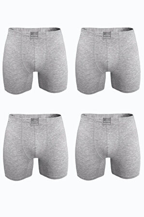 Erkek Füme 4 lü Premium Collection Modal Uzun Boxer 4M250