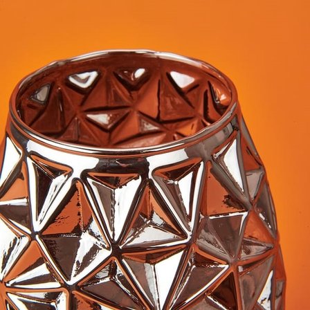 Evidea Deco Safir Vazo - Gümüş - 26 cm