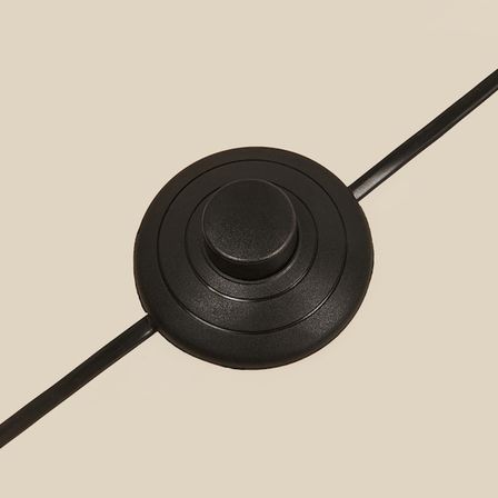 Evidea Lighting Ahşap Oval Lambader - Krem - 158 cm
