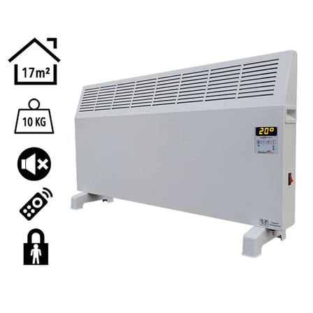 Heatbox Konvektör Isıtıcı 1500W Uzaktan Kumandalı Dijital HBK1500D