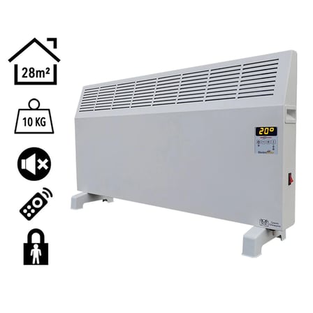 Heatbox Konvektör Isıtıcı 2500W Uzaktan Kumandalı Dijital HBK2500D