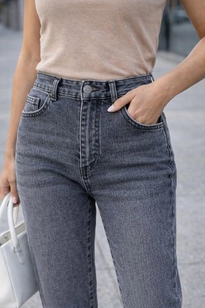 CEDY DENIM Kadın Yüksek Bel Soho Boyfriend Jean C599