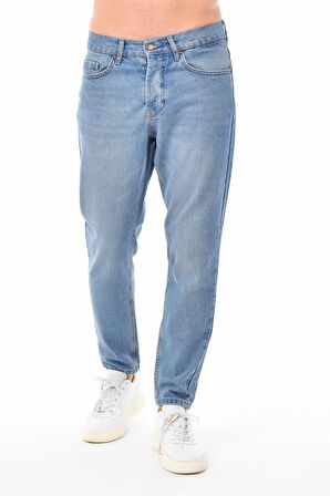 CEDY DENIM Erkek Yüksel Bel Dar Paça Salaş Kot Pantolon MOM Jean - C333