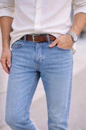 CEDY DENIM Erkek Yüksel Bel Dar Paça Salaş Kot Pantolon MOM Jean - C333