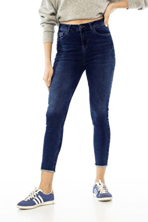 CEDY DENIM Mavi Yüksek Bel Skinny Jeans Kot Pantolon C596