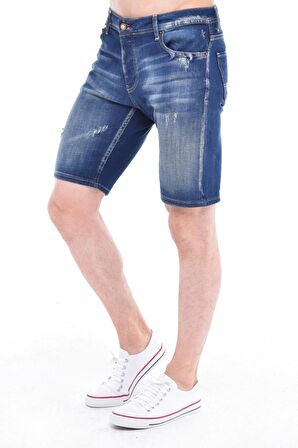 CEDY DENIM Erkek Kot Şort Slim Fit Jean Şort - C342