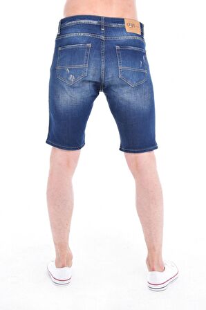 CEDY DENIM Erkek Kot Şort Slim Fit Jean Şort - C342