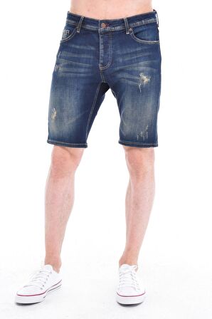 CEDY DENIM Erkek Kot Şort Slim Fit Jean Şort - C342