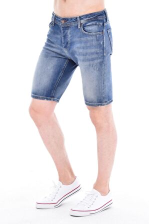 CEDY DENIM Erkek Kot Şort Slim Fit Jean Şort - C342