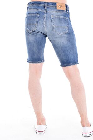 CEDY DENIM Erkek Kot Şort Slim Fit Jean Şort - C342