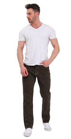 Regular Fit Jean Martin Yüksek Bel Standart Kesim Esnek Kot Pantolon C336