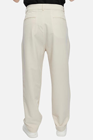 Erkek Yüksek Bel Pileli Baggy Chino Pantolon C358