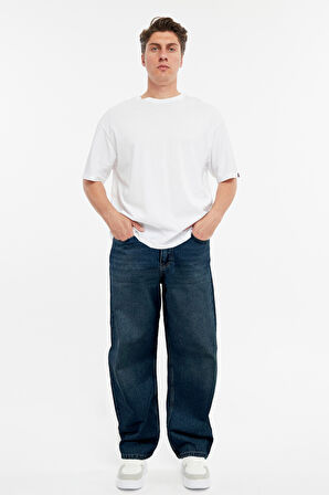 CEDY DENIM Erkek Yüksek Bel Baggy Skater Jean 