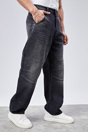 CEDY DENIM Erkek Yüksek Bel Skater Baggy JeanPantolon C362 