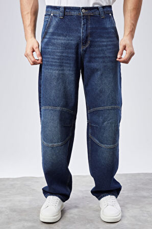 CEDY DENIM Erkek Yüksek Bel Skater Baggy JeanPantolon C362 