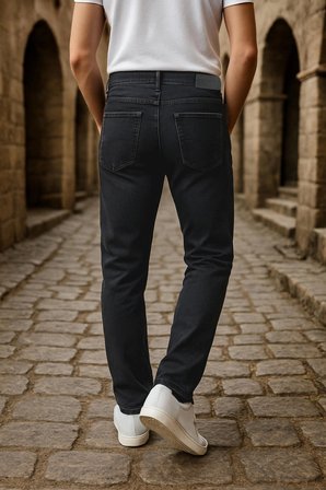 XCEDY Premium Erkek Klasik 5 Cep Yüksek Bel RegularFit Esnek Boru Paça Pantolon 