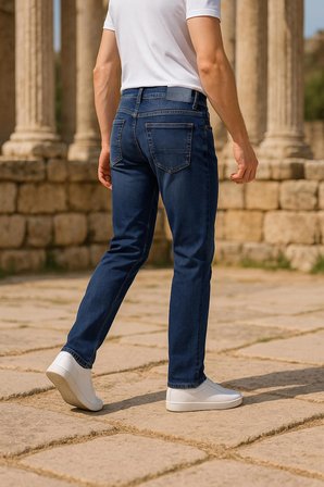 XCEDY Premium Erkek Klasik 5 Cep Yüksek Bel RegularFit Esnek Boru Paça Pantolon 