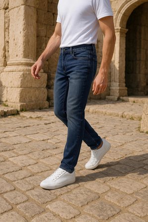XCEDY Premium Erkek Klasik 5 Cep Yüksek Bel RegularFit Esnek Boru Paça Pantolon 