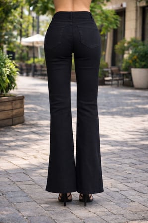 CEDY DENIM Yüksek Bel Flared Jean Pantolon C646