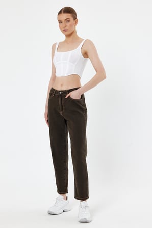 Kadın Yüksek Bel Soho Boyfriend Jean C599