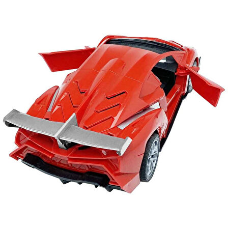 Sebat Oyuncak 1:18 Ölçek USB Şarjlı Işıklı Fonksiyonel Lambo Araç SB 2056 KIRMIZI