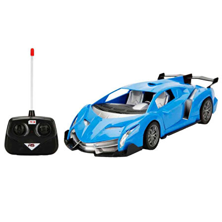 Sebat Oyuncak 1:18 Ölçek USB Şarjlı Işıklı Fonksiyonel Lambo Araç SB 2056 MAVİ