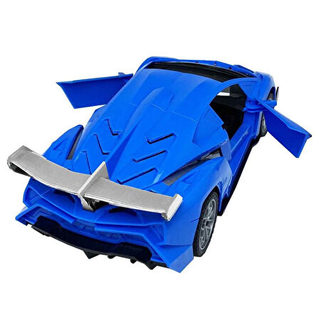 Sebat Oyuncak 1:18 Ölçek USB Şarjlı Işıklı Fonksiyonel Lambo Araç SB 2056 MAVİ