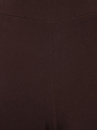 Beli Lastikli Rahat Kesim Pantolon - Kahve