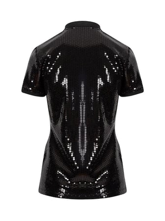 Polo Yaka Pullu T-Shirt - Siyah