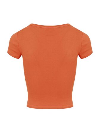 Kaşkorse Basic T-Shirt - Oranj