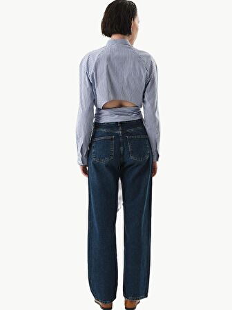 Loose Fit Jean Pantolon - Indigo