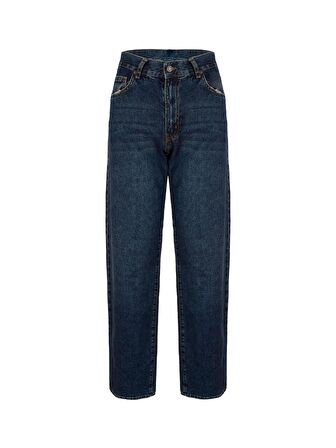 Loose Fit Jean Pantolon - Indigo