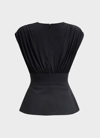 Rivus Siyah Kadın Degaje Yaka Bluz 26SL109008S