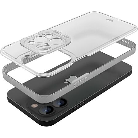 Buff iPhone 13 Pro Max Hybrid Corner Kılıf White