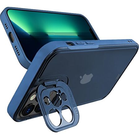 Buff iPhone 13 Pro Max Hybrid Corner Kılıf Blue