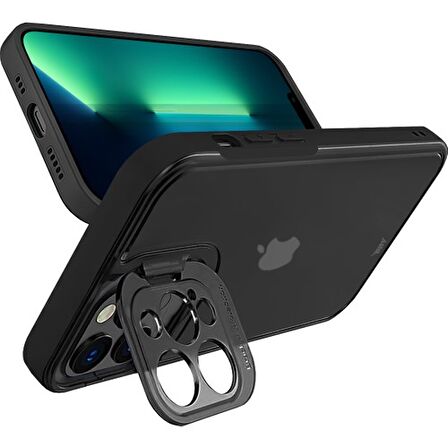 Buff iPhone 13 Pro Max Hybrid Corner Kılıf Black