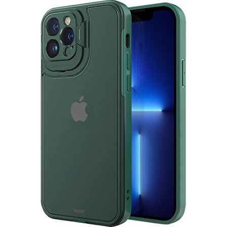 Buff iPhone 13 Pro Hybrid Corner Kılıf Green