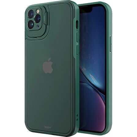 Buff iPhone 11 Pro Max Hybrid Corner Kılıf Green
