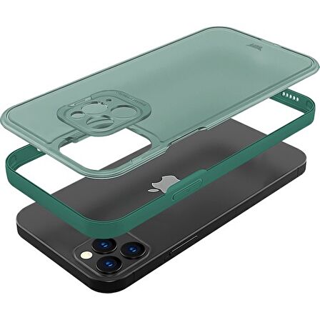 Buff iPhone 11 Pro Max Hybrid Corner Kılıf Green