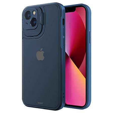Buff iPhone 13 Hybrid Corner Kılıf Blue