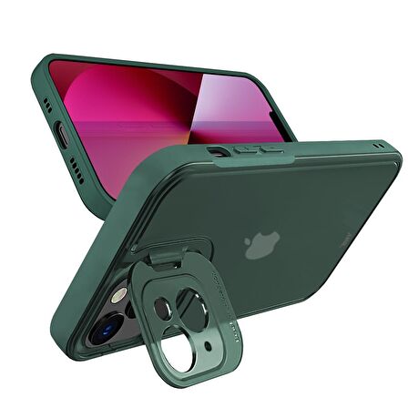 Buff iPhone 13 Hybrid Corner Kılıf Green