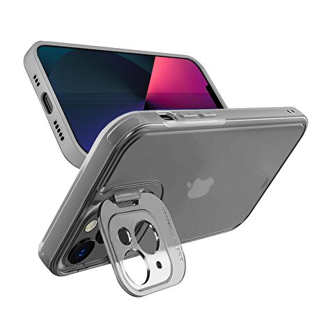Buff iPhone 13 Mini Hybrid Corner Kılıf White
